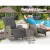 Gardeon 3PC Recliner Set: Weatherproof PE Wicker Chairs & Table, Adjustable Backrest & Footrest, Indoor/Outdoor Use