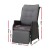 Gardeon Adjustable Outdoor Wicker Recliner Chair - Black, UV-Resistant, Steel Frame, 7cm Cushion, Indoor/Outdoor Use