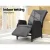 Gardeon Adjustable Outdoor Wicker Recliner Chair - Black, UV-Resistant, Steel Frame, 7cm Cushion, Indoor/Outdoor Use