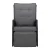 Gardeon Adjustable Outdoor Wicker Recliner Chair - Black, UV-Resistant, Steel Frame, 7cm Cushion, Indoor/Outdoor Use