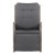 Gardeon Adjustable Wicker Recliner Chair – UV & Weather-Resistant, Steel Frame, High-Density Cushion, 57x65x95cm, Grey