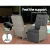 Gardeon Adjustable Wicker Recliner Chair – UV & Weather-Resistant, Steel Frame, High-Density Cushion, 57x65x95cm, Grey