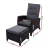 Gardeon 2PC Recliner Chairs Set - Black Wicker Outdoor Furniture with Adjustable Backrest & Ottoman, UV-Resistant