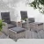 Gardeon 5PC Grey Wicker Recliner Set: Adjustable Outdoor Furniture with Table, UV-Resistant, Weatherproof, Steel Frame