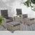 Gardeon 5PC Grey Wicker Recliner Set: Adjustable Outdoor Furniture with Table, UV-Resistant, Weatherproof, Steel Frame