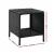 Gardeon Black Wicker Coffee Side Table - 40x40x45cm, PE Rattan, Tempered Glass, Indoor/Outdoor, Weather-Resistant