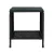 Gardeon Black Wicker Coffee Side Table - 40x40x45cm, PE Rattan, Tempered Glass, Indoor/Outdoor, Weather-Resistant