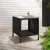 Gardeon Black Wicker Coffee Side Table - 40x40x45cm, PE Rattan, Tempered Glass, Indoor/Outdoor, Weather-Resistant