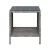 Gardeon Outdoor Coffee Side Table – Grey Rattan Wicker, Steel Frame, Tempered Glass Top, 40x40x45cm, Weather-Resistant