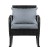 Gardeon Outdoor Rocking Chair - Weather-Resistant Wicker, Steel Frame, Black with Cushions, 79x58x78cm, 160kg Capacity