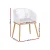 Gardeon 2PC Outdoor Dining Chairs - White PE Wicker, Steel Frame, UV-Resistant, 60x50x80cm, Plush Cushions Included