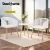 Gardeon 2PC Outdoor Dining Chairs - White PE Wicker, Steel Frame, UV-Resistant, 60x50x80cm, Plush Cushions Included