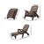 Gardeon Brown Folding Sun Lounger Chair: Durable PP, 5-Position Adjustable, Wheels for Easy Move, Indoor/Outdoor Use