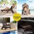 Gardeon Brown Folding Sun Lounger Chair: Durable PP, 5-Position Adjustable, Wheels for Easy Move, Indoor/Outdoor Use
