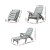 Gardeon Grey Sun Lounger with Wheels - Weather-Resistant, Adjustable Recliner Chair, Portable Outdoor Furniture Gardeon Grey Sun Lounger with Wheels - Weather-Resistant, Adjustable Recliner Chair, Portable Outdoor Furniture