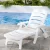 Gardeon Sun Lounger Folding Chaise Lounge Chair with Wheels, Weather-Resistant PP, Adjustable Backrest, 150kg Capacity