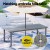 Gardeon 5-Piece Acacia Wood Outdoor Dining Set, Grey – Seats 6, Removable Cushions, Parasol Hole, Easy Assembly
