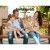 Gardeon 3-Seater Outdoor Garden Bench - Rustic Fir Wood Wagon Wheel Design, UV-Resistant, 300kg Capacity, 142cm