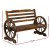 Gardeon 2-Seater Outdoor Wagon Bench - Fir Wood, Rustic Charcoal Brown, UV & Weather-Resistant, 220kg Capacity