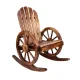 Gardeon Wagon Wheels Rocking Chair, Canadian Fir Wood, 60x89x99cm, Brown, Rustic Outdoor Furniture, UV-Resistant
