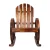 Gardeon Wagon Wheels Rocking Chair, Canadian Fir Wood, 60x89x99cm, Brown, Rustic Outdoor Furniture, UV-Resistant