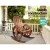 Gardeon Wagon Wheels Rocking Chair, Canadian Fir Wood, 60x89x99cm, Brown, Rustic Outdoor Furniture, UV-Resistant