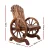 Gardeon Wooden Wagon Chair, Canadian Fir, 68x63x99cm, Brown - Rustic Outdoor Seating, Weather & UV Resistant