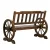 Gardeon Rustic Fir Wood Wagon Wheel Garden Bench, 2-Seater, UV-Resistant, 220kg Capacity, Brown, 111x52x77cm