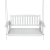 Gardeon Wooden Porch Swing Chair - White Fir Wood 2-Seater with Heavy-Duty Chain, Indoor/Outdoor Use, 300kg Capacity