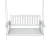 Gardeon Wooden Porch Swing Chair - White Fir Wood 2-Seater with Heavy-Duty Chain, Indoor/Outdoor Use, 300kg Capacity