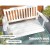 Gardeon Wooden Porch Swing Chair - White Fir Wood 2-Seater with Heavy-Duty Chain, Indoor/Outdoor Use, 300kg Capacity