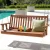 Gardeon Teak Wood 2-Seater Porch Swing Chair - Durable, Water-Resistant, Easy to Assemble, 300kg Capacity, 142x42x57cm