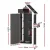 Gardeon Wooden Outdoor Storage Shed - Fir Wood, Weather-Resistant, 3-Tier Shelves, 65x46x179cm, Lockable Garden Cabinet