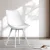 Artiss Dining Chairs Set of 2 White, PU Leather Cushioned, Plastic Seat, Steel Legs, 150kg Capacity, Modern Design