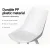 Artiss Dining Chairs Set of 2 White, PU Leather Cushioned, Plastic Seat, Steel Legs, 150kg Capacity, Modern Design