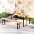 Gardeon 3pc Outdoor Furniture Set - Fir Wood Table & Benches, Rust-Resistant, Foldable, Seats 6, 1-Year Warranty