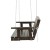 Gardeon Wooden Porch Swing Chair with Chains, 3 Seater, Solid Fir, Indoor/Outdoor, 300kg Capacity, Brown, 154x64x42cm
