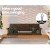 Gardeon Wooden Porch Swing Chair with Chains, 3 Seater, Solid Fir, Indoor/Outdoor, 300kg Capacity, Brown, 154x64x42cm