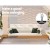 Gardeon 3-Seater Wooden Porch Swing Chair with Chain, Fir Wood, White, Indoor/Outdoor, 300kg Capacity, Easy Assembly