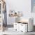 Keezi 3PCS Kids Table and Chairs Set, Multi-functional, Birch Plywood, 50kg Capacity, Child-Safe, White/Nature Finish