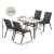 Gardeon 5 Piece Outdoor Dining Set Black – Steel Frame, Tempered Glass Table, Stackable Chairs, Weatherproof, 120cm Gardeon 5 Piece Outdoor Dining Set Black – Steel Frame, Tempered Glass Table, Stackable Chairs, Weatherproof, 120cm