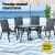 Gardeon 5 Piece Outdoor Dining Set Black – Steel Frame, Tempered Glass Table, Stackable Chairs, Weatherproof, 120cm Gardeon 5 Piece Outdoor Dining Set Black – Steel Frame, Tempered Glass Table, Stackable Chairs, Weatherproof, 120cm