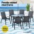 Gardeon 7 Piece Outdoor Dining Set Black—Steel Frame, Mesh Chairs, Tempered Glass Table, Stackable, Weatherproof Gardeon 7 Piece Outdoor Dining Set Black—Steel Frame, Mesh Chairs, Tempered Glass Table, Stackable, Weatherproof