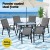 Gardeon 7 Piece Outdoor Dining Set Grey – Steel Frame, Tempered Glass Table, Stackable Chairs, Weather-Resistant Gardeon 7 Piece Outdoor Dining Set Grey – Steel Frame, Tempered Glass Table, Stackable Chairs, Weather-Resistant