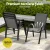 Gardeon 7 Piece Outdoor Dining Set Grey – Steel Frame, Tempered Glass Table, Stackable Chairs, Weather-Resistant