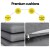Gardeon 5-Piece Extendable Outdoor Dining Set - Black Aluminium, Seats 4-6, Weather-Resistant Cushions, Easy Assembly