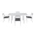 Gardeon Outdoor Dining Set 5-Piece: Extendable Aluminium Table, White, Seats 4-6, Water & UV Resistant, Easy Assembly Gardeon Outdoor Dining Set 5-Piece: Extendable Aluminium Table, White, Seats 4-6, Water & UV Resistant, Easy Assembly