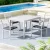 Gardeon Outdoor Dining Set 5-Piece: Extendable Aluminium Table, White, Seats 4-6, Water & UV Resistant, Easy Assembly