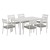 Gardeon 7-Piece White Aluminium Outdoor Dining Set – Seats 6, Weather-Resistant Cushions, Easy Assembly, 1-Year Warranty