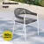 Gardeon 9-Piece Outdoor Dining Set: White Steel Frame, Handwoven Rope, Tempered Glass Table, Water-Resistant Cushions